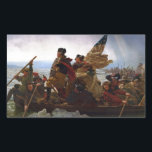 Adesivo Retangular Washington Crossing Delaware Art<br><div class="desc">Washington Crossing the Delaware (1851) oil em pintura de canvas pelo artista alemão-americano Emanuel Leutze. A pintura comemora a travessia do rio Delaware pelo General George Washington com o Exército Continental na noite de 25-26 de dezembro de 1776,  durante a Guerra Revolucionária Americana.</div>