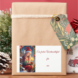 Adesivo Retangular Weihnachtsgrüße
