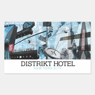 Adesivo Retangular West NYC Sticker
