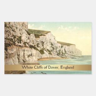 Adesivo Retangular White Cliff of Dover, Kent, Inglaterra