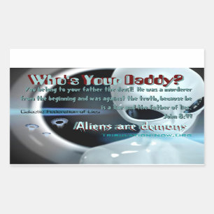 Adesivo Retangular whos seu pai