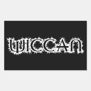 Adesivo Retangular Wiccan