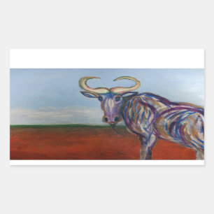 Adesivo Retangular Wildebeest
