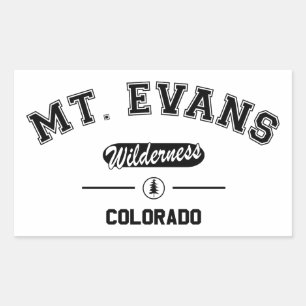 Adesivo Retangular Wilderness do Monte Evans