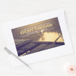 Adesivo Retangular William Gladstone Inspirational Citação "Erros"