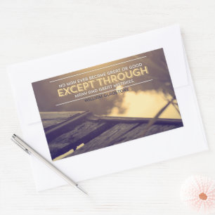 Adesivo Retangular William Gladstone Inspirational Citação "Erros"