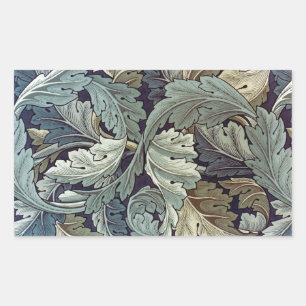 Adesivo Retangular William Morris Acanthus Wallpaper Folhas