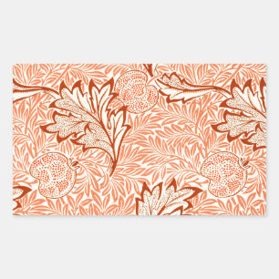 Adesivo Retangular William Morris Botanical Apple Design