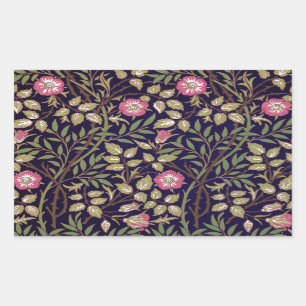 Adesivo Retangular William Morris Sweet Briar Floral Art Nouveau