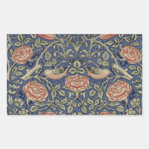 Adesivo Retangular William Morris Tudor Rosa Wallpaper