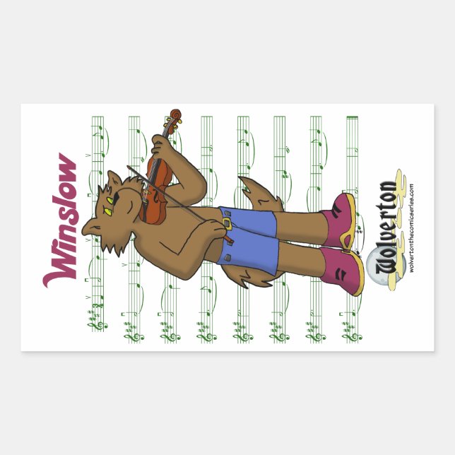 Adesivo Retangular Winslow Stickers (Frente)