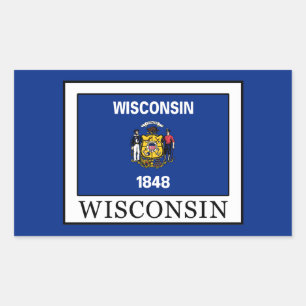 Adesivo Retangular Wisconsin