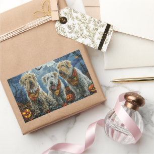 Adesivo Retangular Wolfhound Halloween Spooky