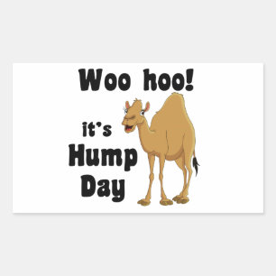 Adesivo Retangular Woo hoo! É dia de corcova