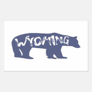 Adesivo Retangular Wyoming Bear