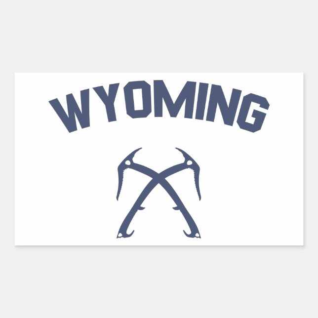 Adesivo Retangular Wyoming Ice Climbing (Frente)