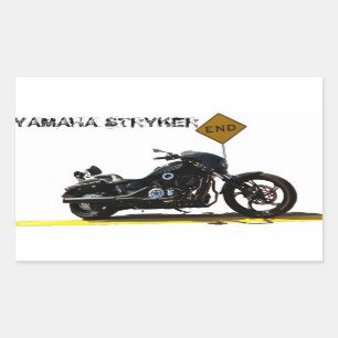 Adesivo Retangular Yamaha Stryker autocolante "The End"