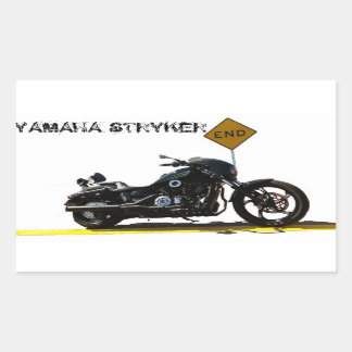 Adesivo Retangular Yamaha Stryker autocolante "The End"