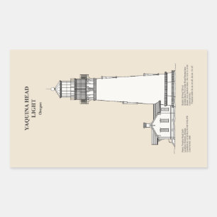 Adesivo Retangular Yaquina Head Lighthouse - Oregon - SBD