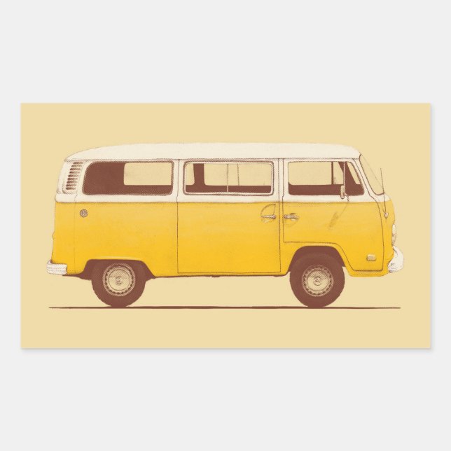 Adesivo Retangular Yellow Van | Florent Bodart (Frente)