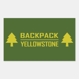 Adesivo Retangular Yellowstone da Mochila