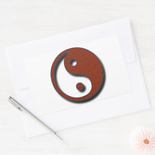 Adesivo Retangular Yin Yang por Shirley Taylor