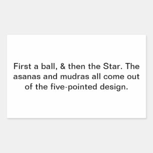 Adesivo Retangular Yoga asana mudra kundalini Hankamer Artjunkhaus Om