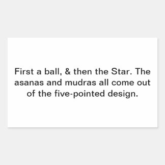 Adesivo Retangular Yoga asana mudra kundalini Hankamer Artjunkhaus Om
