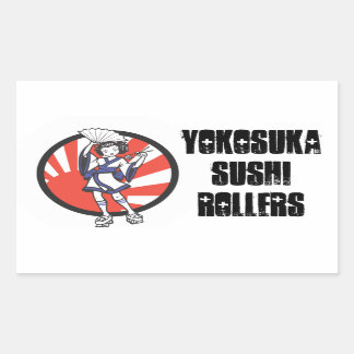 Adesivo Retangular Yokosuka Sushi Roller Sticker 2