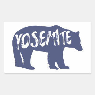 Adesivo Retangular Yosemite Bear