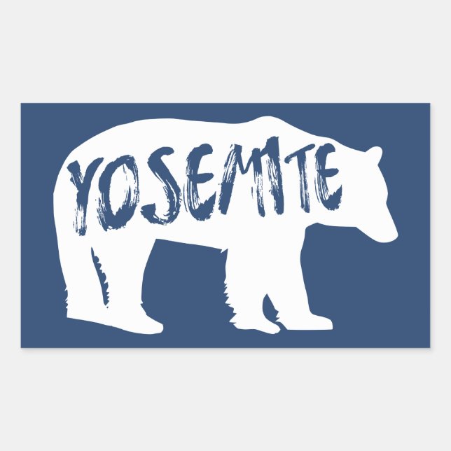 Adesivo Retangular Yosemite Bear (Frente)
