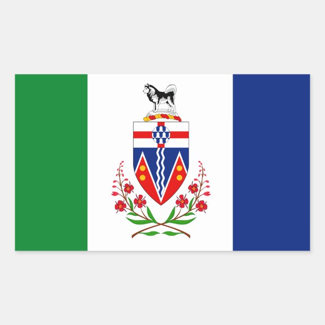 Adesivo Retangular YUKON Flag (Frente)