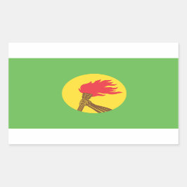 Adesivo Retangular Zaire Flag