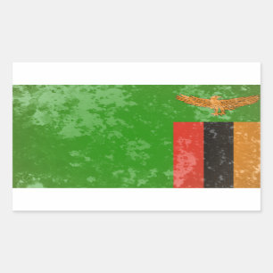 Adesivo Retangular Zâmbia
