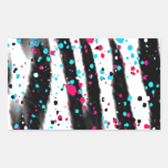 Adesivo Retangular Zebra (Frente)