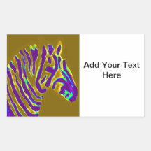 Zebra Art Purple Stripes Personalizadas