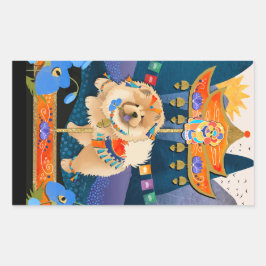 Adesivo Retangular ZEN CARNIVAL Chow RECTANGLE Sticker