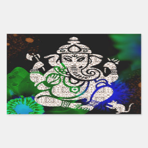 Adesivo Retangular Zen Ganesh