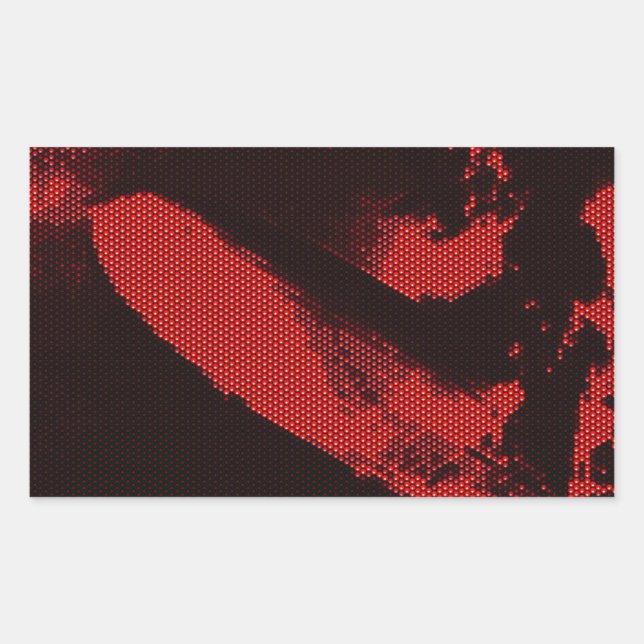 Adesivo Retangular Zeppelin de diodo emissor de luz (Frente)