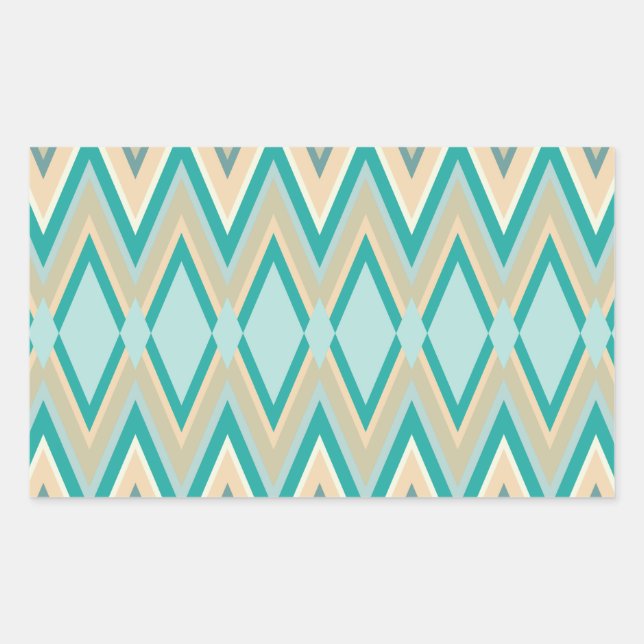 Adesivo Retangular zigzag-phones diagonais (Frente)