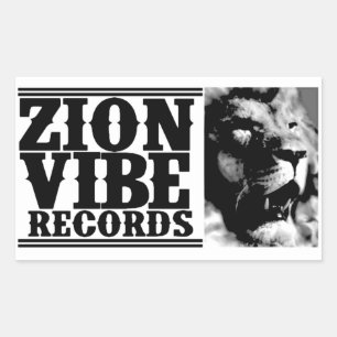 Adesivo Retangular ZION VIBE LION Sticker