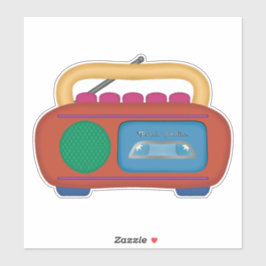 Adesivo Retorno dos 90 - Rádio Pixel Radio Cassette Player