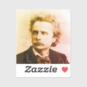 Adesivo Retrato de Edvard Grieg