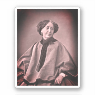 Adesivo Retrato de George Sand por Nadar