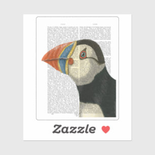 Adesivo Retrato de Puffin