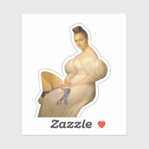 Adesivo Retrato de uma mulher sentada