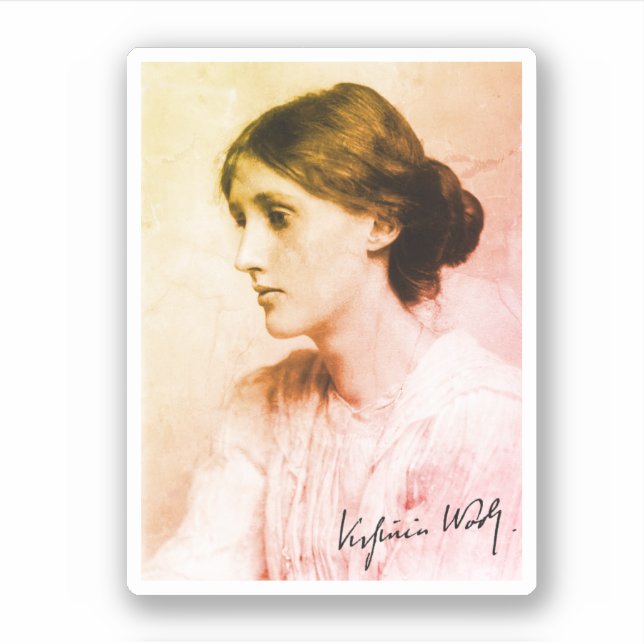 Adesivo Retrato de Virginia Woolf, 1902 (Frente)