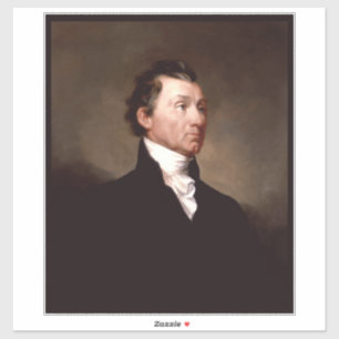 Adesivo Retrato do Presidente Americano James Monroe