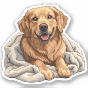 Adesivo Retriever de ouro