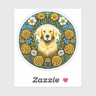 Adesivo Retriever de ouro